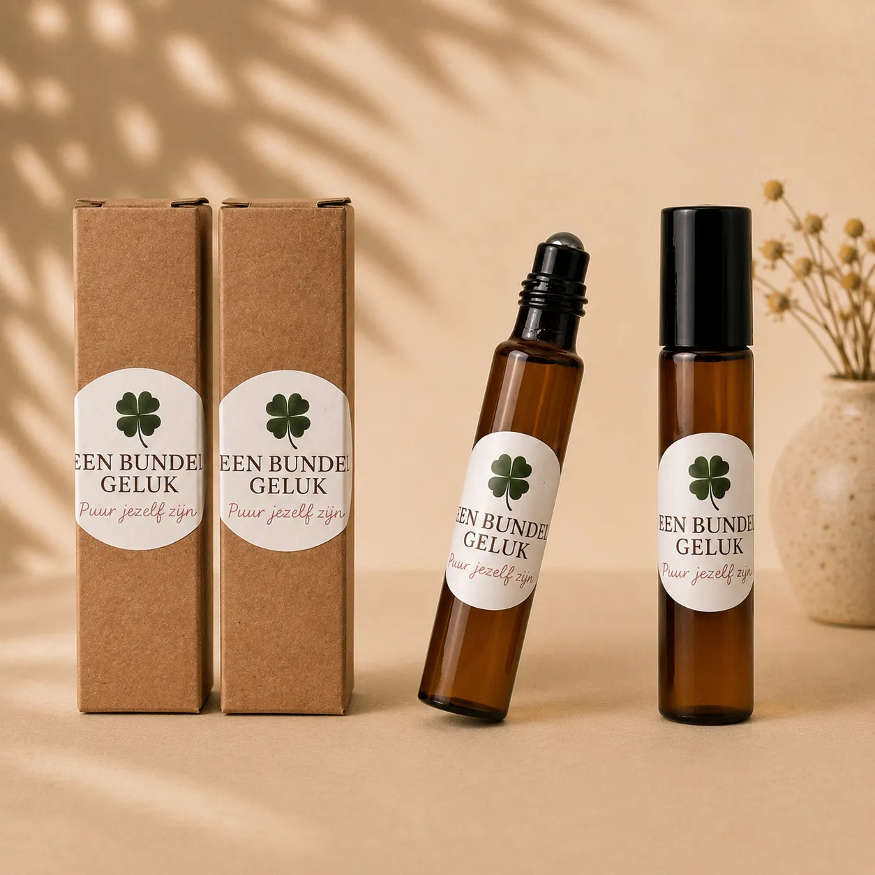 Natuurlijke oogroller voor de rijpere huid met jojoba, argan en frankincense - handgemaakt door Een Bundel Geluk in Enkhuizen