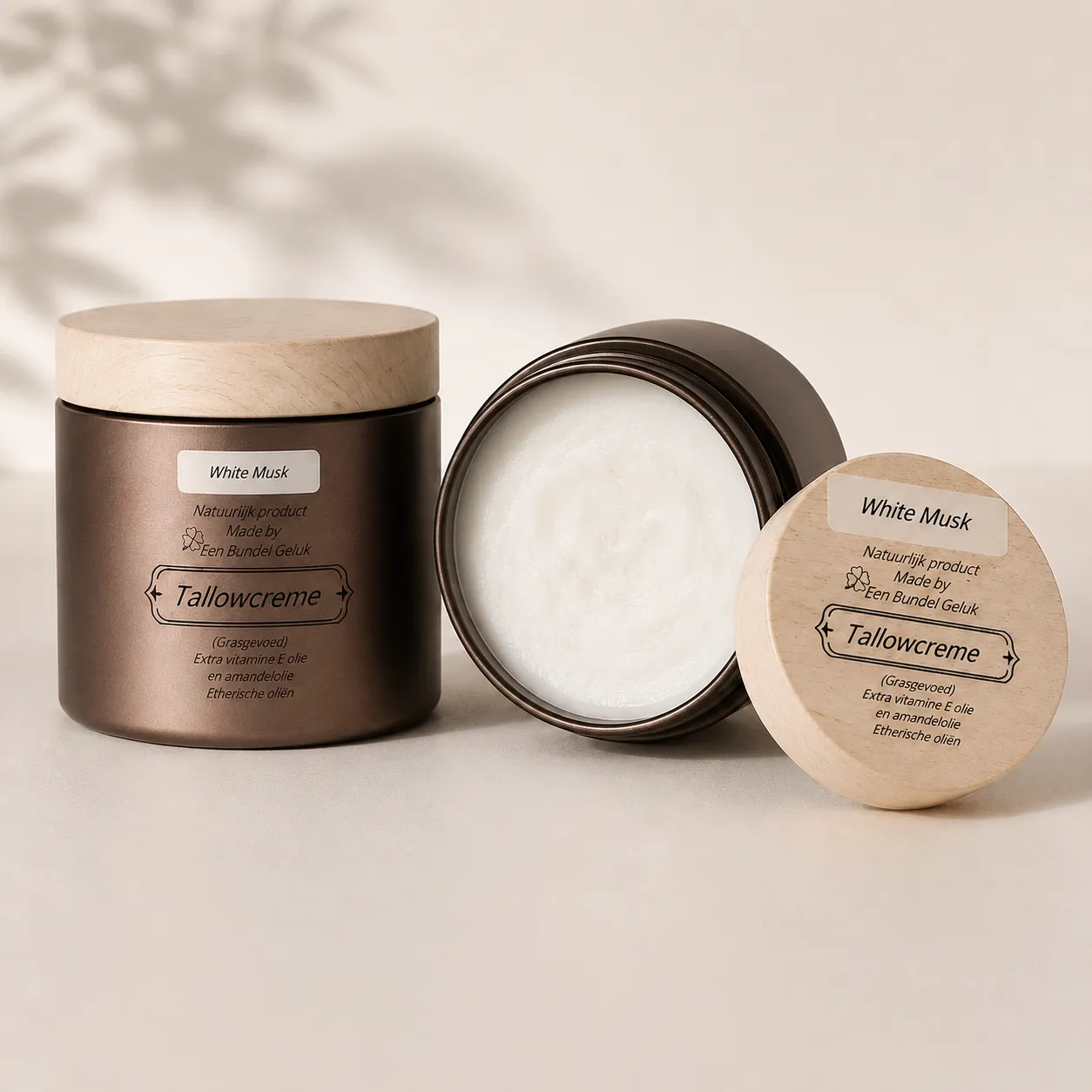 Whipped Tallowcrème op basis van grasgevoerde rundertallow - pure natuurlijke huidverzorging huisgemaakt door Een Bundel Geluk in Enkhuizen